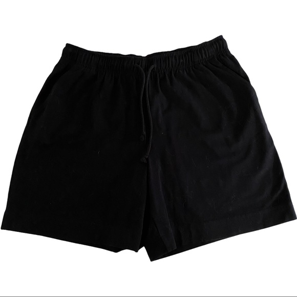 Karen Scott Pants - Karen Scott Sports Petites Black Stretch Shorts PM